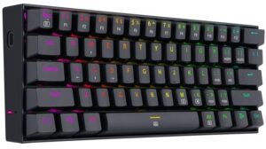 Teclado Gamer Redragon Dragonborn K630rgb Negro 60% (Switch Brown)