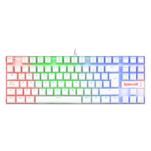 Teclado Mecanico Redragon Kumara White K552 Blue Led Rgb (switch blue)