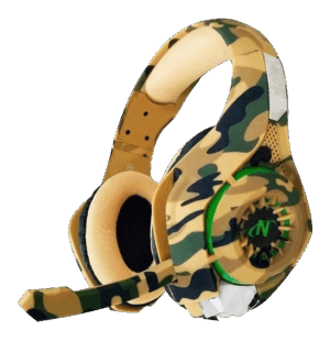 AURICULARES GAMER NISUTA CAMUFLADO NS-AUG300C