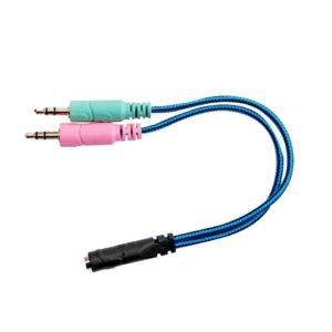 Adaptador 2 stereo macho a hembra de 4 contactos (NSADST2ST3)