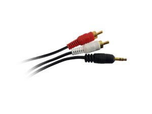 Cable audio 3.5 st a 2 RCA 1,8m (NSCAU35)
